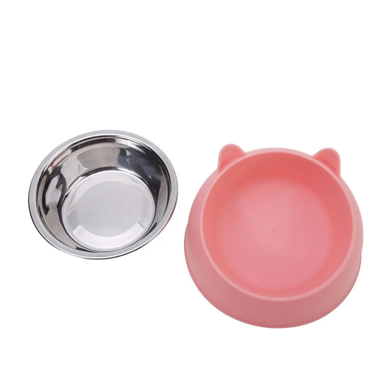 Tigela para cachorro e gato 100ml, base elevada antiderrapante