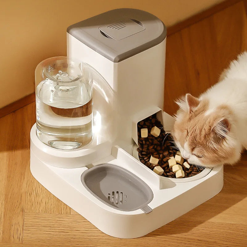 Tigela automática de alimentação para Pets 2 em 1